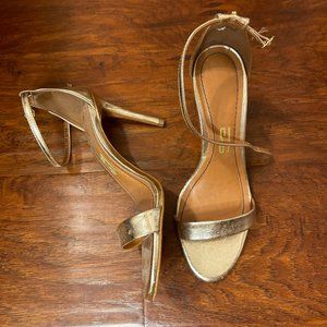 Gold Leather Sandals